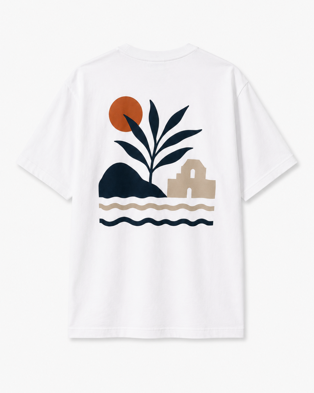 t-shirt mode homme coucher de soleil